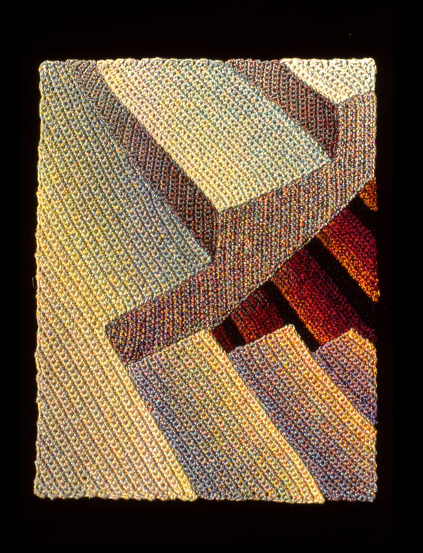 Elizabeth Tuttle, Lake Street Steps No. 2. Crocheted cotton sewing thread 11 x 8.5 inches.